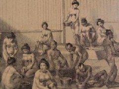 150多年前日本的男女同浴图